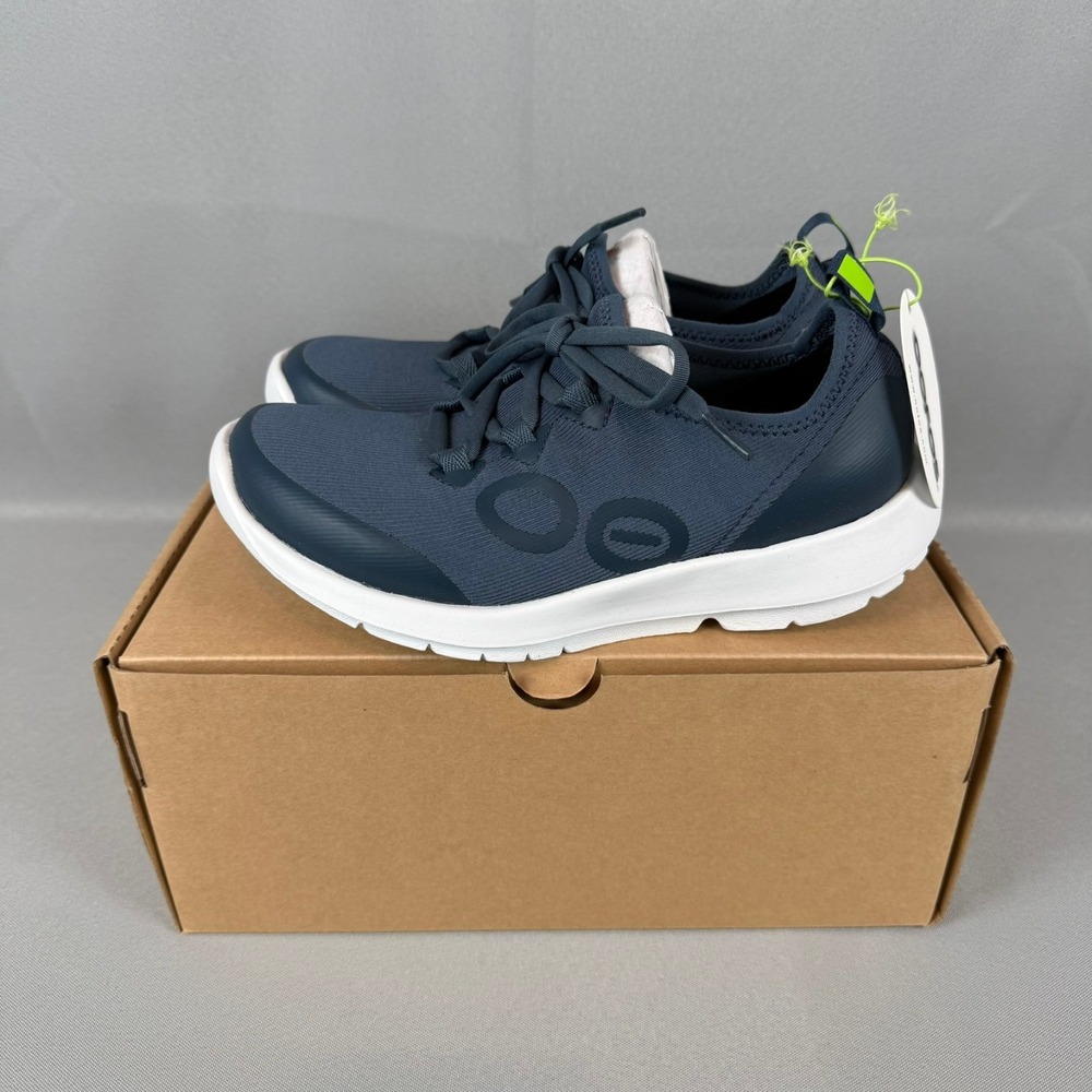 Oofos OOmg Sport LS Recovery Sneakers Womens 6 Moroccan Blue Lace-Up New NIB